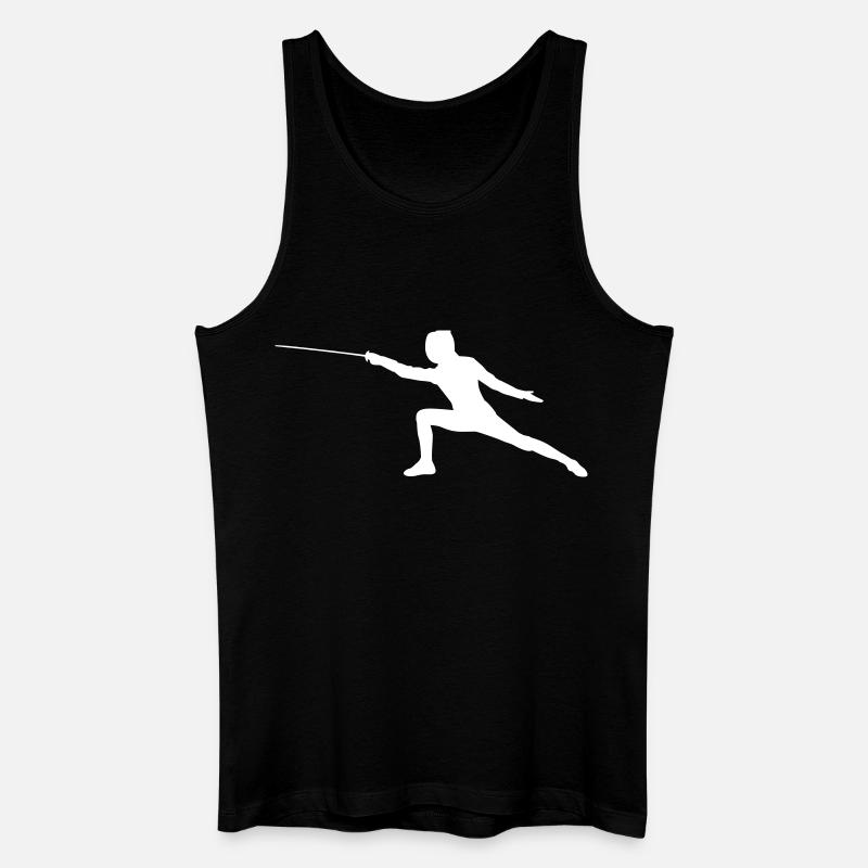 Fechter Design Geschenk - Männer Bio Tank Top - Schwarz