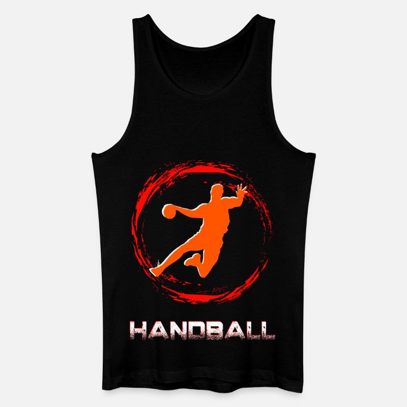 Handball - Männer Bio Tank Top - Schwarz