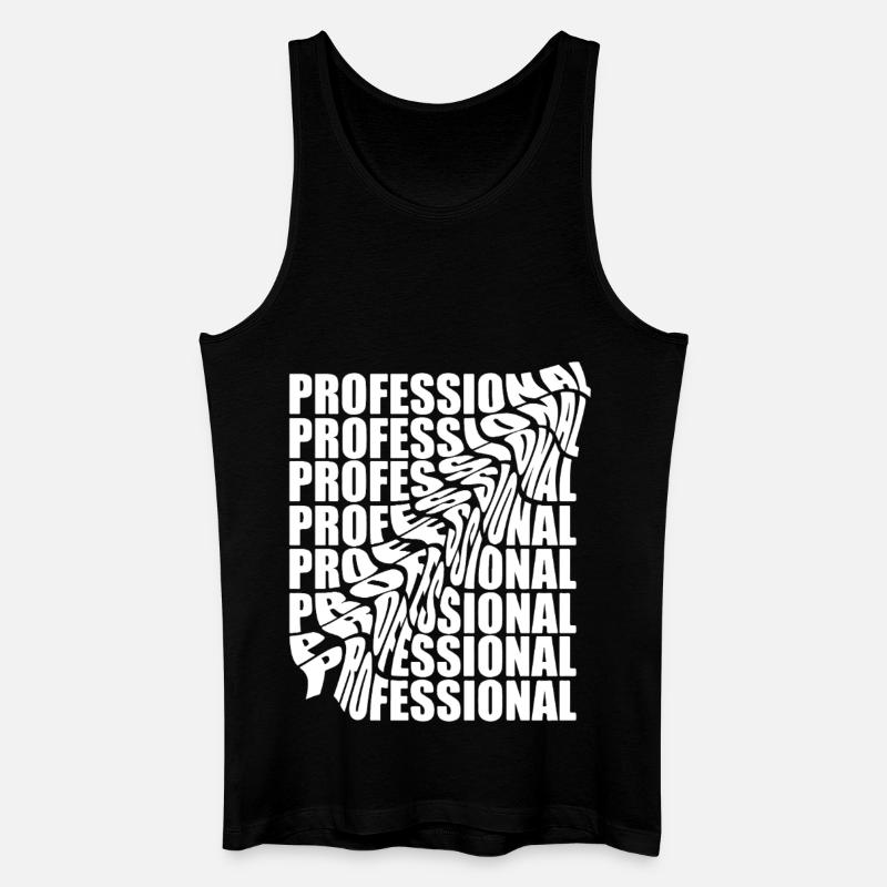 Professional - Männer Bio Tank Top - Schwarz