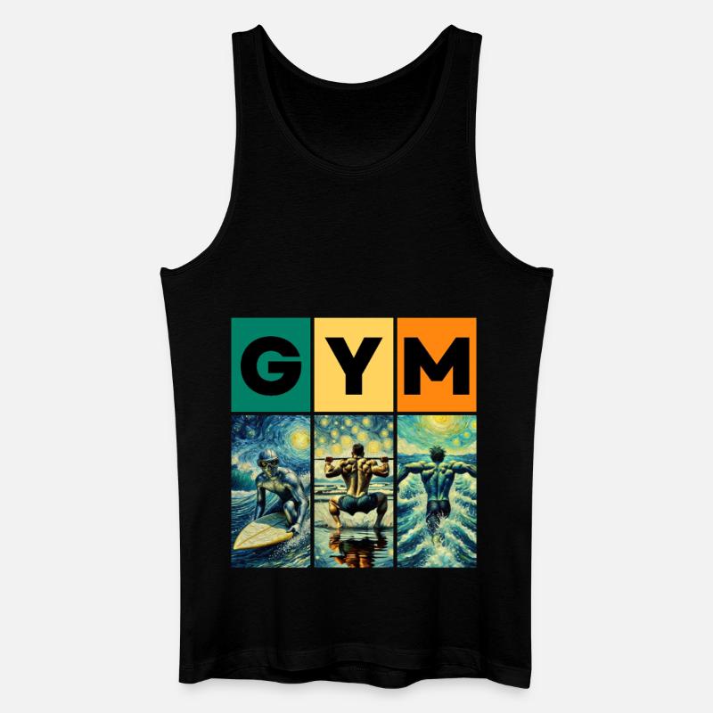 GYM - Männer Bio Tank Top - Schwarz