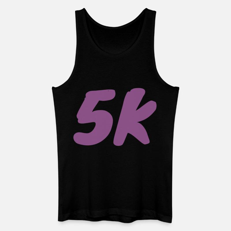 5K_langsame Läufer - Männer Bio Tank Top - Schwarz