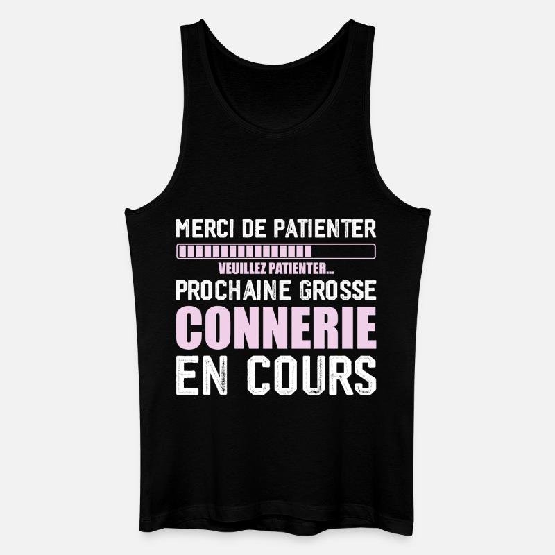 Weiter lustig - Männer Bio Tank Top - Schwarz