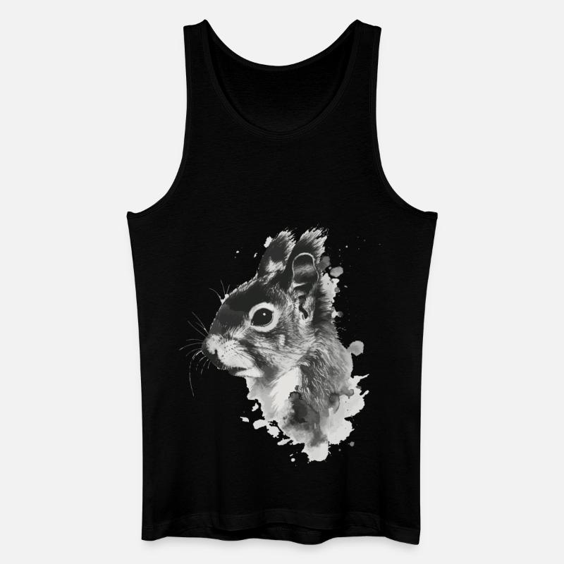 Eichhörnchen - Männer Bio Tank Top - Schwarz