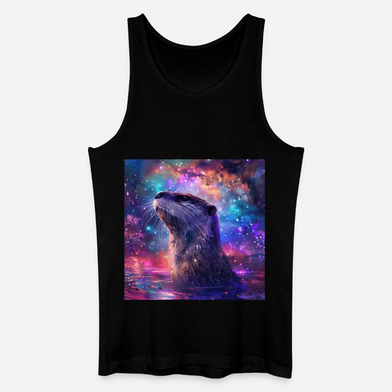 Otter - Männer Bio Tank Top - Schwarz