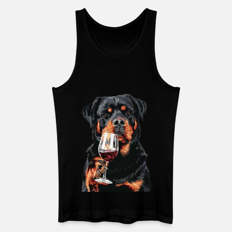 Rottweiler - Männer Bio Tank Top - Schwarz