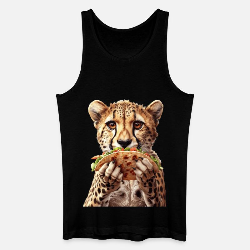 Gepard - Männer Bio Tank Top - Schwarz