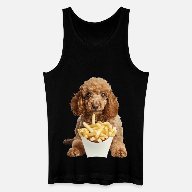 Pudel - Männer Bio Tank Top - Schwarz