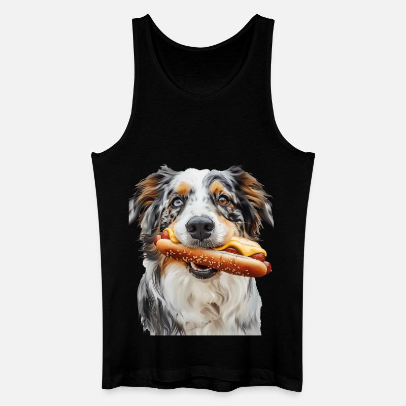 Australischer Schäferhund - Männer Bio Tank Top - Schwarz