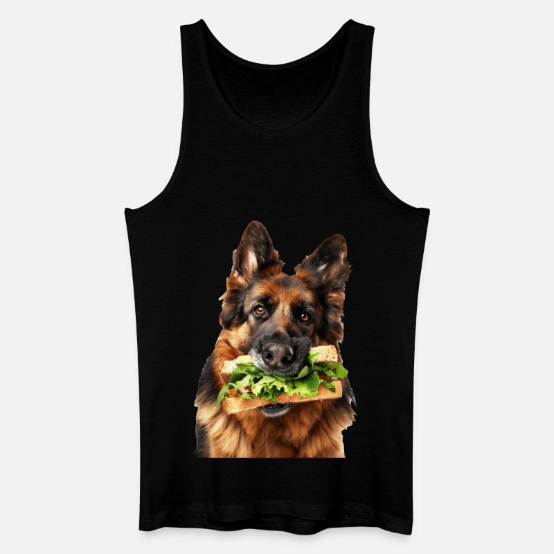 Deutscher Schäferhund - Männer Bio Tank Top - Schwarz