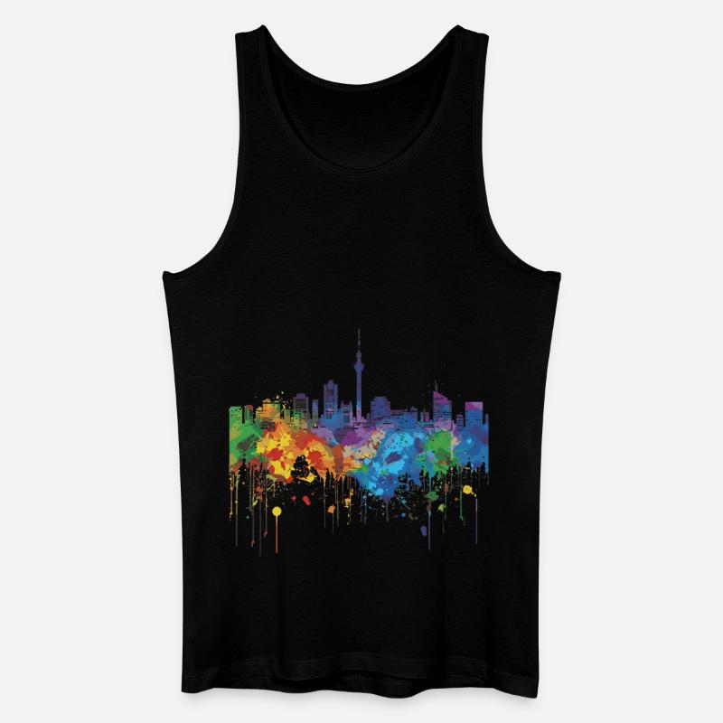 Naha - Männer Bio Tank Top - Schwarz