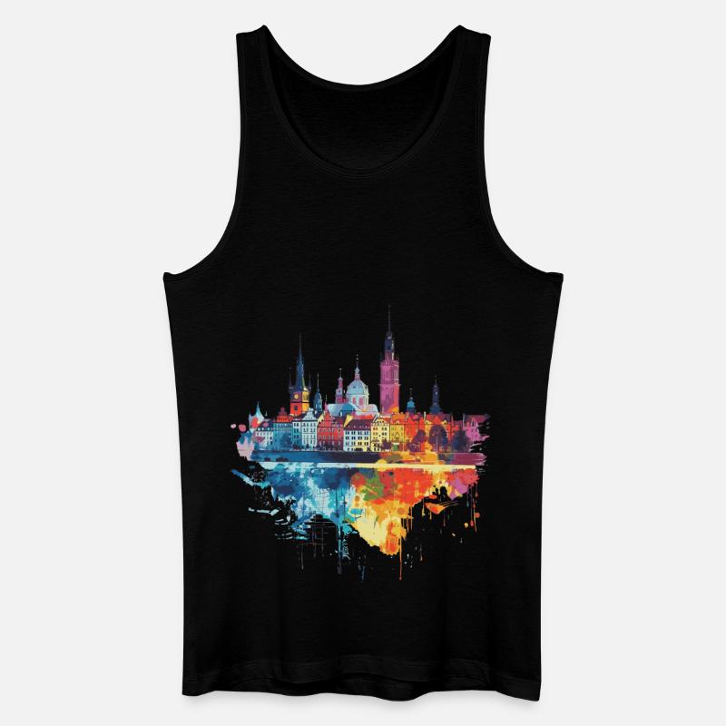 Radom - Männer Bio Tank Top - Schwarz