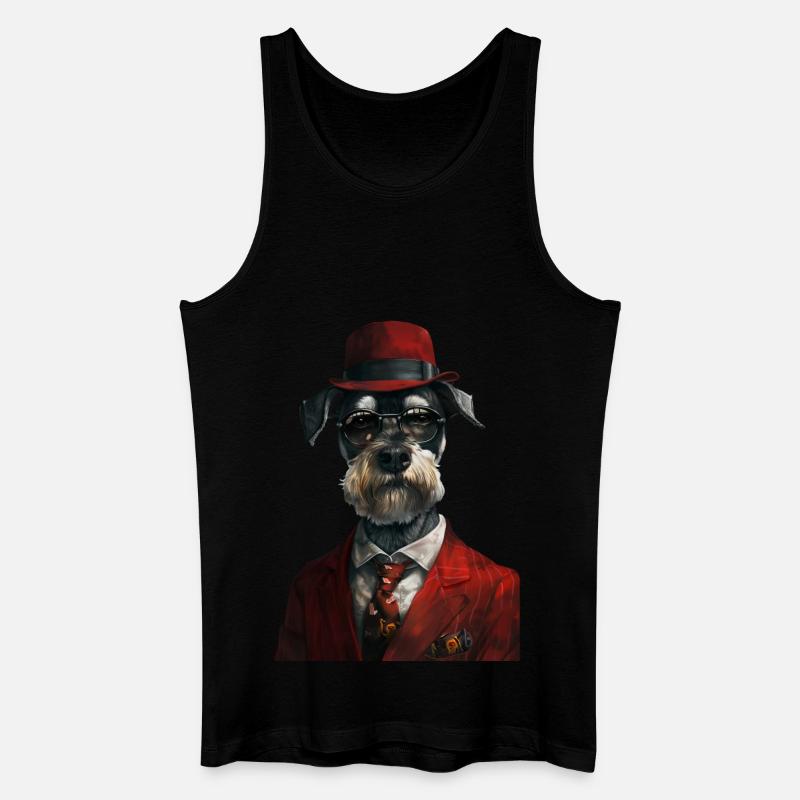 Schnauzer - Männer Bio Tank Top - Schwarz
