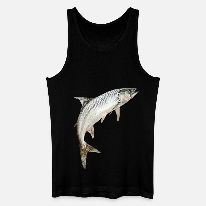 Tarpon - Männer Bio Tank Top - Schwarz
