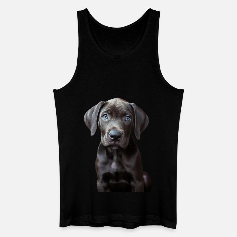 Deutsche Dogge - Männer Bio Tank Top - Schwarz