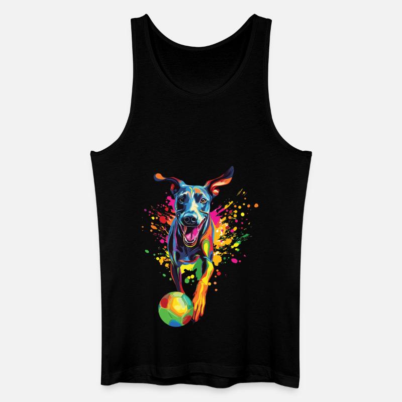 Windhund - Männer Bio Tank Top - Schwarz