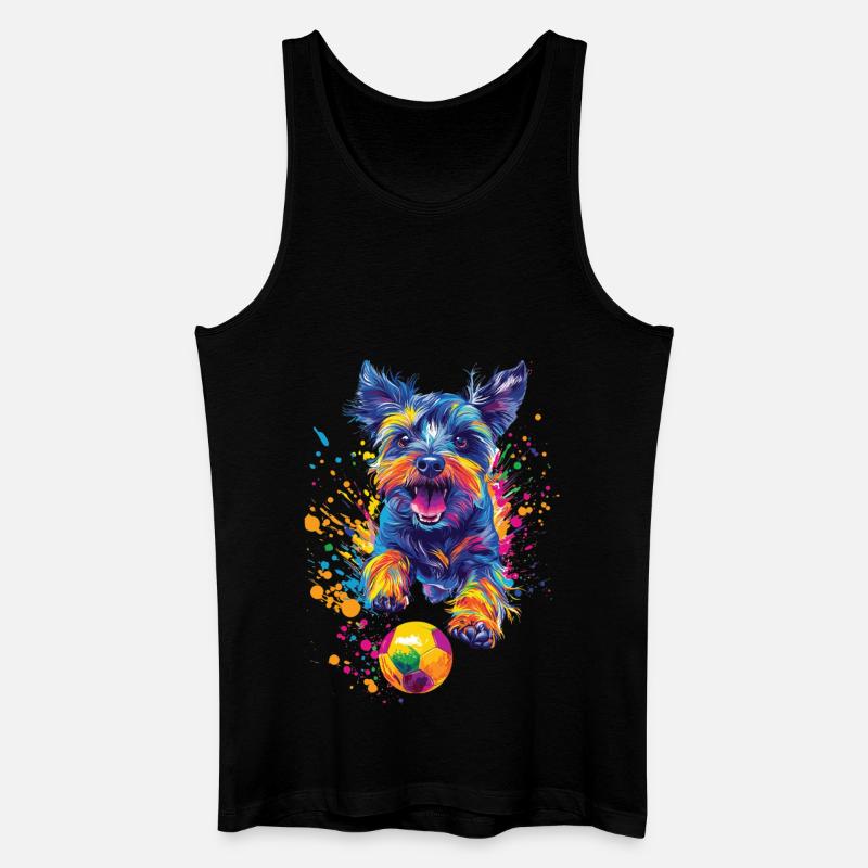 Zwergschnauzer - Männer Bio Tank Top - Schwarz