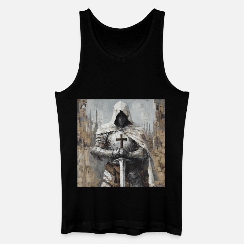 Soldat Krieger - Männer Bio Tank Top - Schwarz