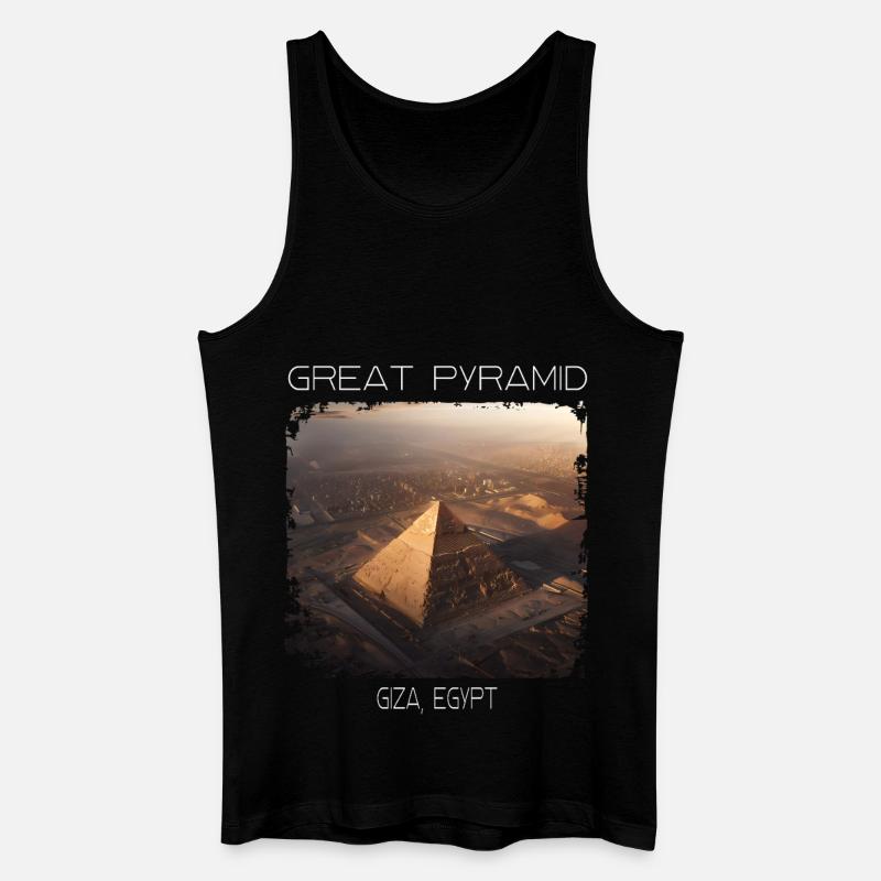 Große Pyramide - Männer Bio Tank Top - Schwarz