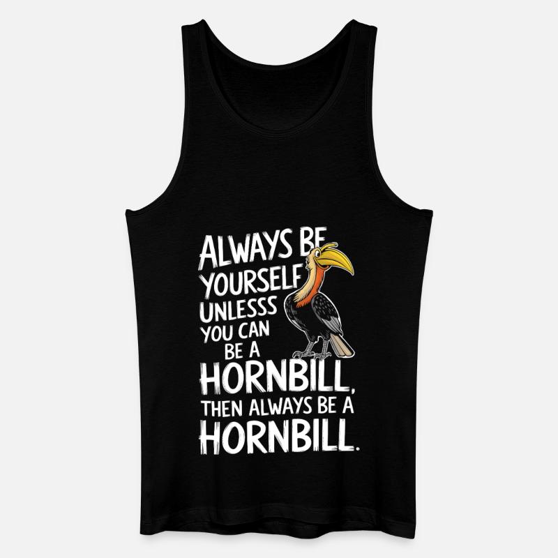 Nashornvogel - Männer Bio Tank Top - Schwarz
