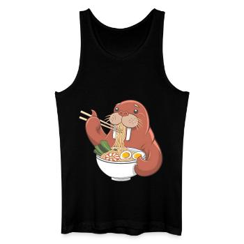 Walross - Männer Bio Tank Top - Schwarz - Vorne