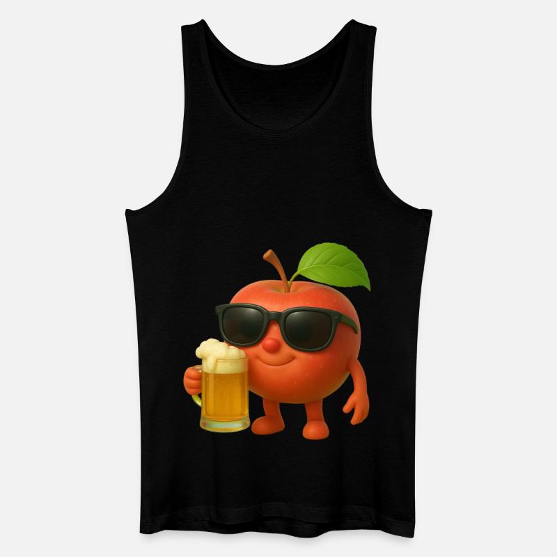 Apfelbier - Männer Bio Tank Top - Schwarz