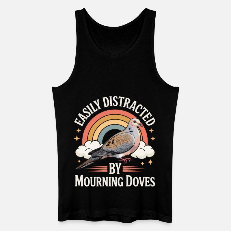 Taube - Männer Bio Tank Top - Schwarz