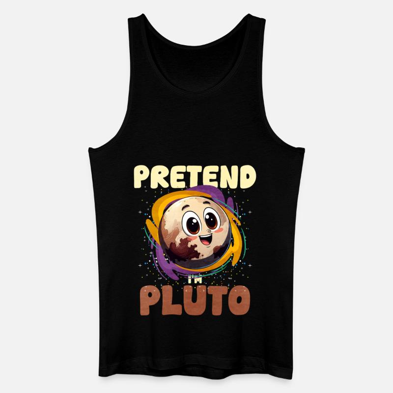 Pluto - Männer Bio Tank Top - Schwarz