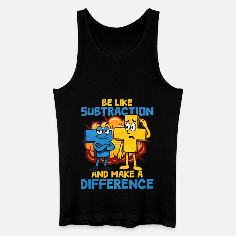 Mathe - Männer Bio Tank Top - Schwarz