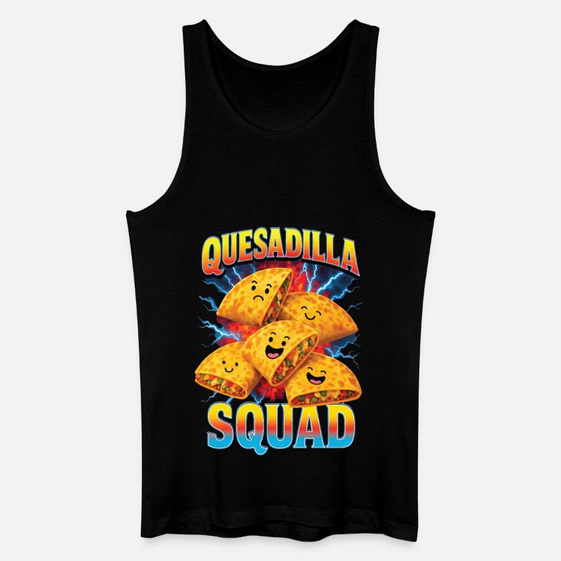 Quesadilla - Männer Bio Tank Top - Schwarz