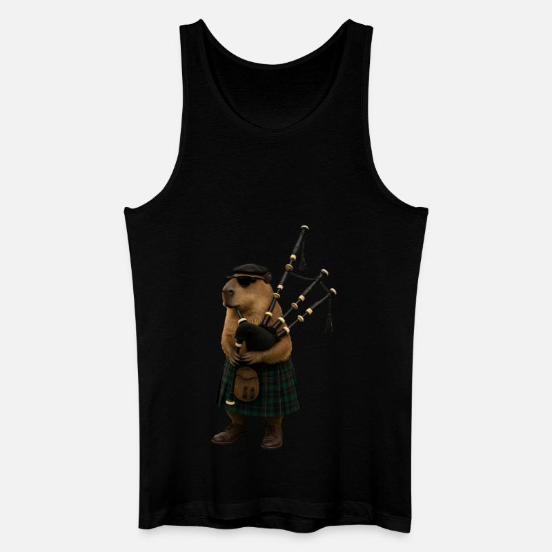 Cornemuse Capybara - Débardeur bio Homme - noir