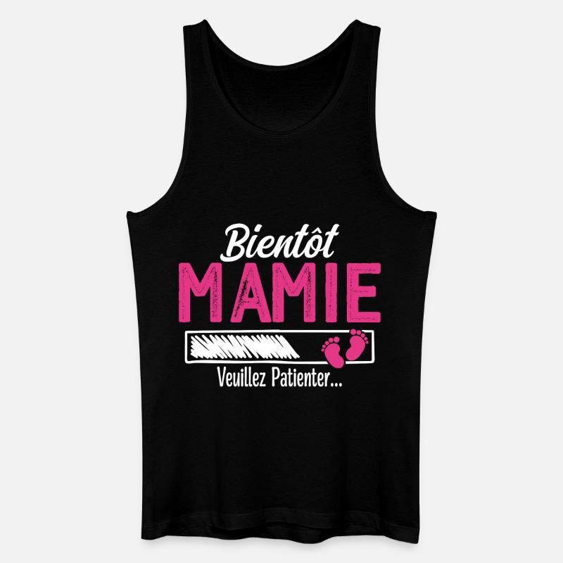 Bald Oma Zukünftige Großmutter - Männer Bio Tank Top - Schwarz
