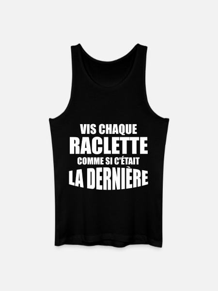 Raclette, cheese, melted cheese - Men’s Organic Tank Top - black
