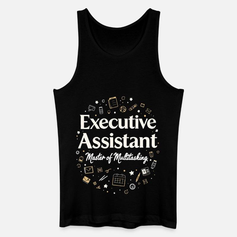 Assistent der Geschäftsführung Multitasking Expert - Männer Bio Tank Top - Schwarz