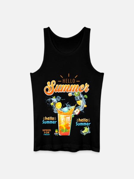Hello Summer - Men’s Organic Tank Top - black