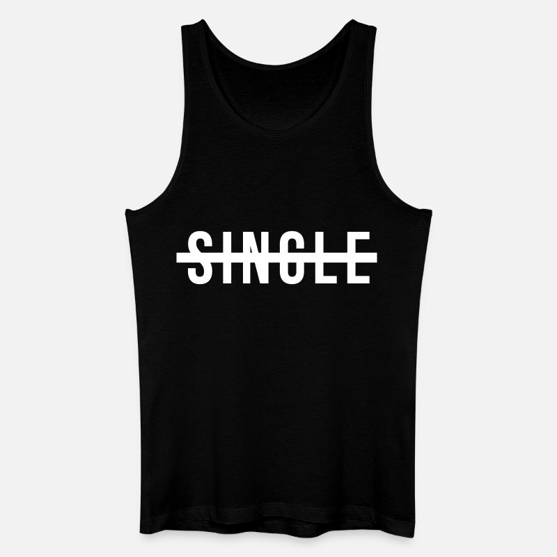 Kein Single Statement - Männer Bio Tank Top - Schwarz