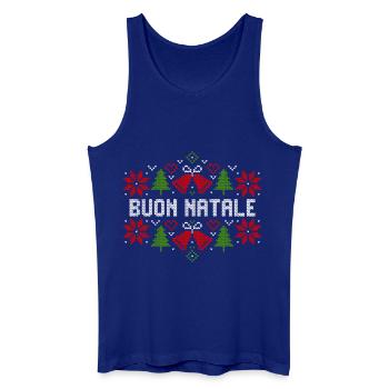 Buon Natale Merry Christmas Italy Gift - Men’s Organic Tank Top - royal blue - Front