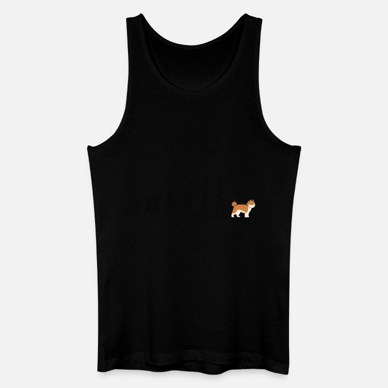 Akita - Männer Bio Tank Top - Schwarz