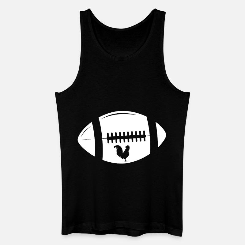 Rugby - Männer Bio Tank Top - Schwarz