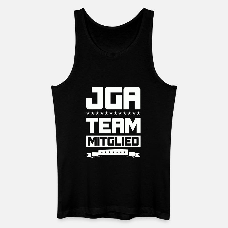JGA TEAM MITGLIED - Männer Bio Tank Top - Schwarz