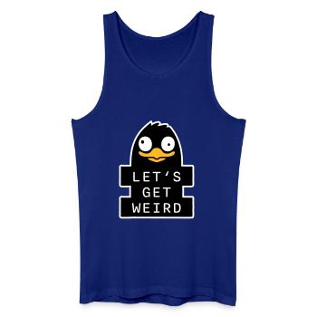 Soyons fous de pingouin bizarre d’oiseau bizarre - Débardeur bio Homme - bleu roi - Devant