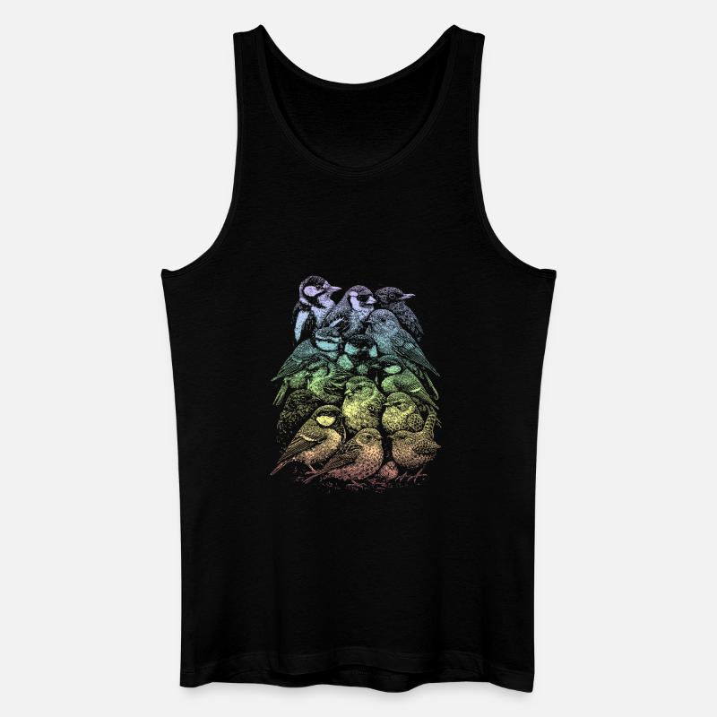 Gartenvogel - Männer Bio Tank Top - Schwarz