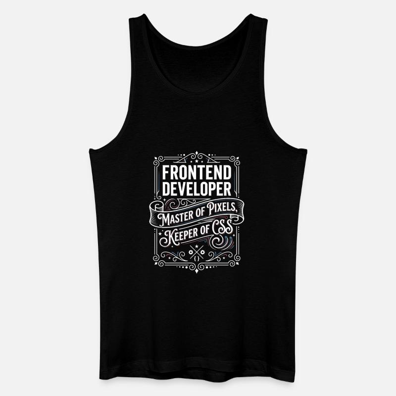 Frontend Developer Pixelmeister CSS - Men’s Organic Tank Top - black
