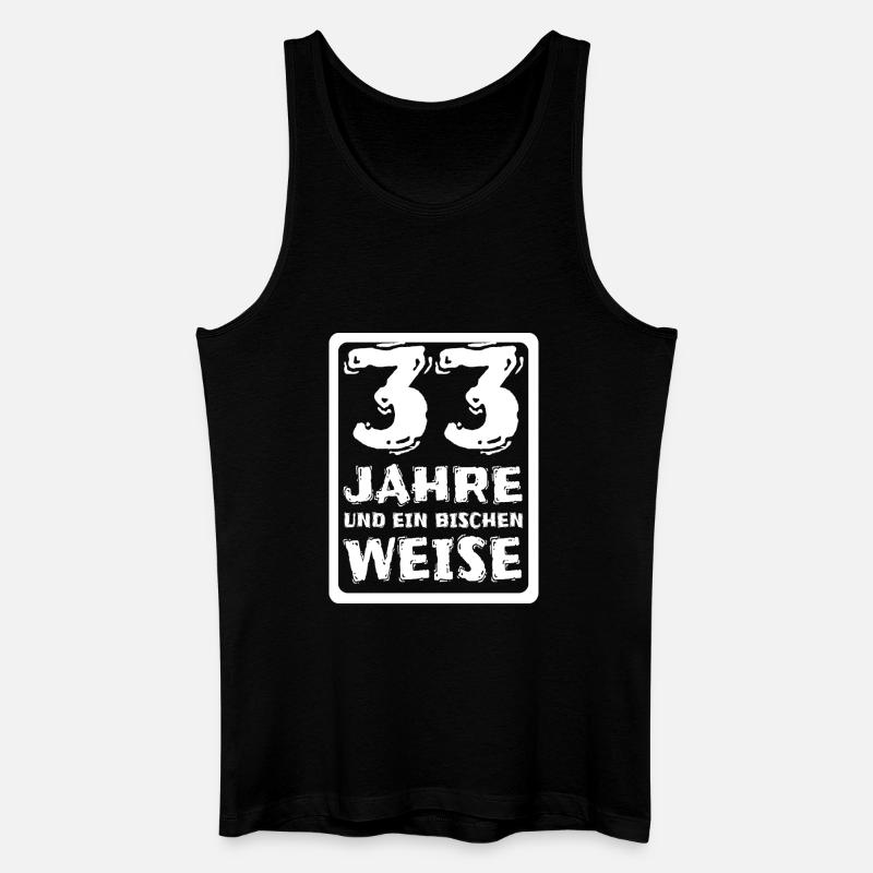33 - Männer Bio Tank Top - Schwarz