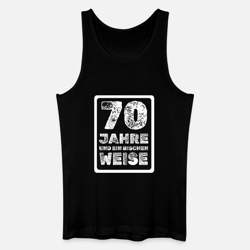 Spruch 70 - Männer Bio Tank Top - Schwarz