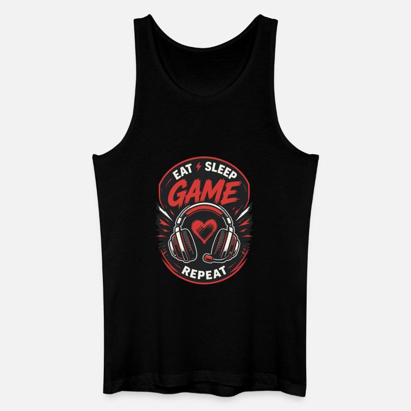 Gaming Lover Controller Design - Men’s Organic Tank Top - black
