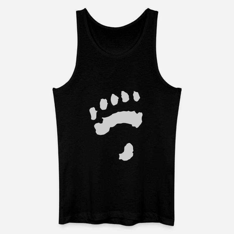 Eisbärtatze - Männer Bio Tank Top - Schwarz