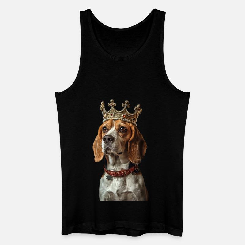 Beagle - Männer Bio Tank Top - Schwarz