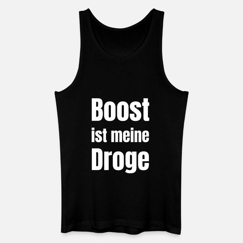 Boost est ma drogue - Débardeur bio Homme - noir