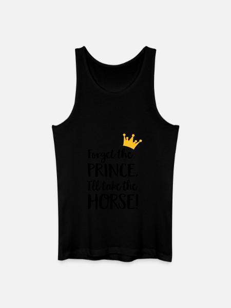 Pferd - Männer Bio Tank Top - Schwarz