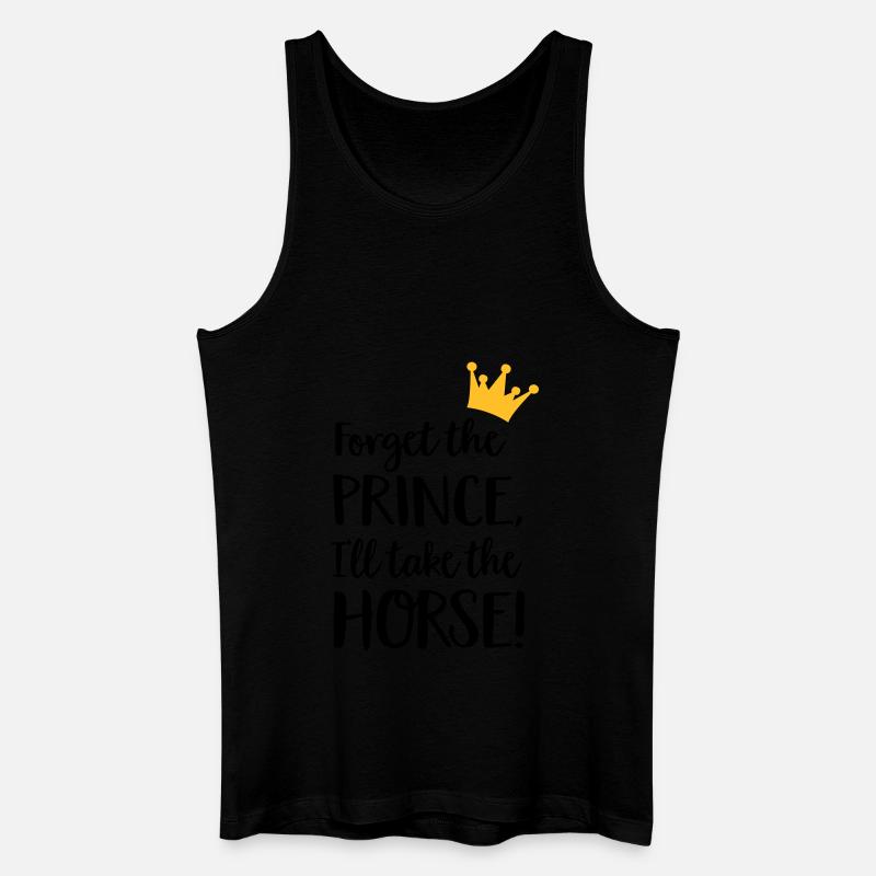 Pferd - Männer Bio Tank Top - Schwarz